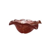 Murano, empty pocket in the shape of a mortar, pink and gold flower, 20th century