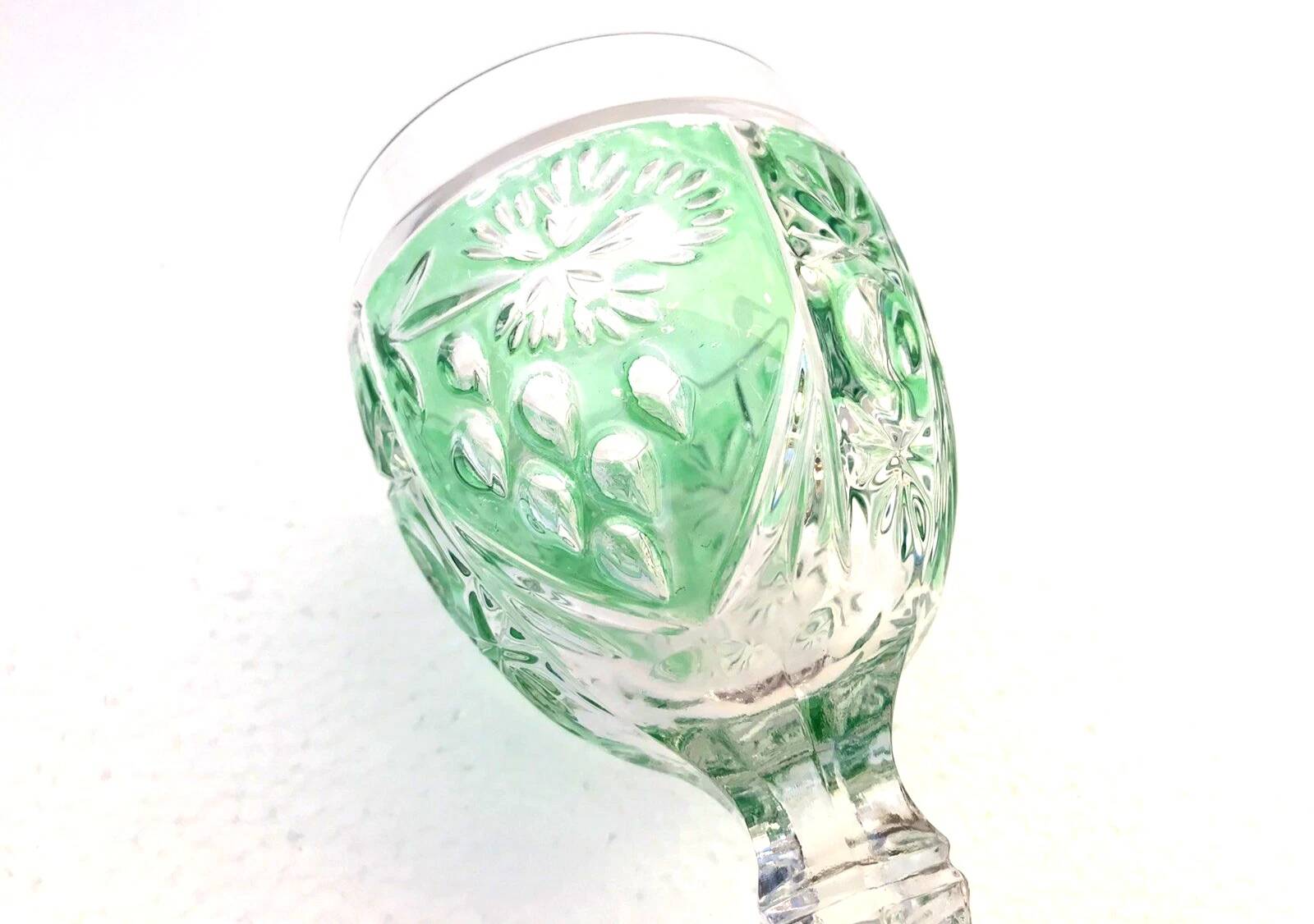 Coloured stem glass Anna Hutte (Germany) Model Asti