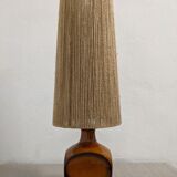 Vintage ceramic lamp and jute rope