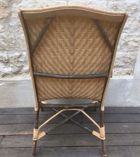 Old rattan chair