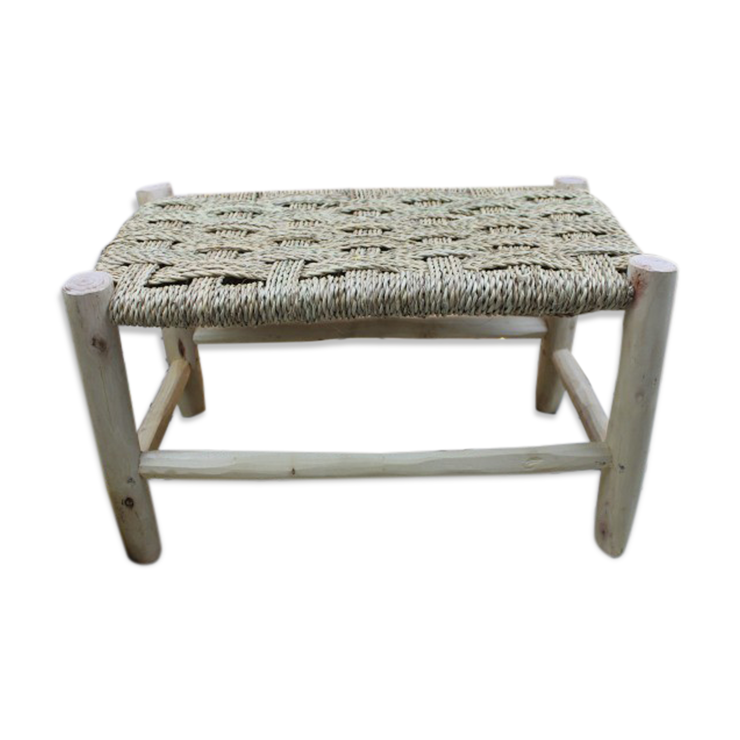 Traditional Moroccan bench