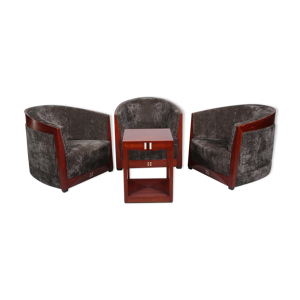 set de 3 fauteuils frits