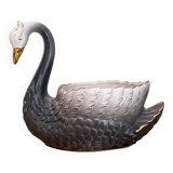 Vintage ceramic swan pot cover