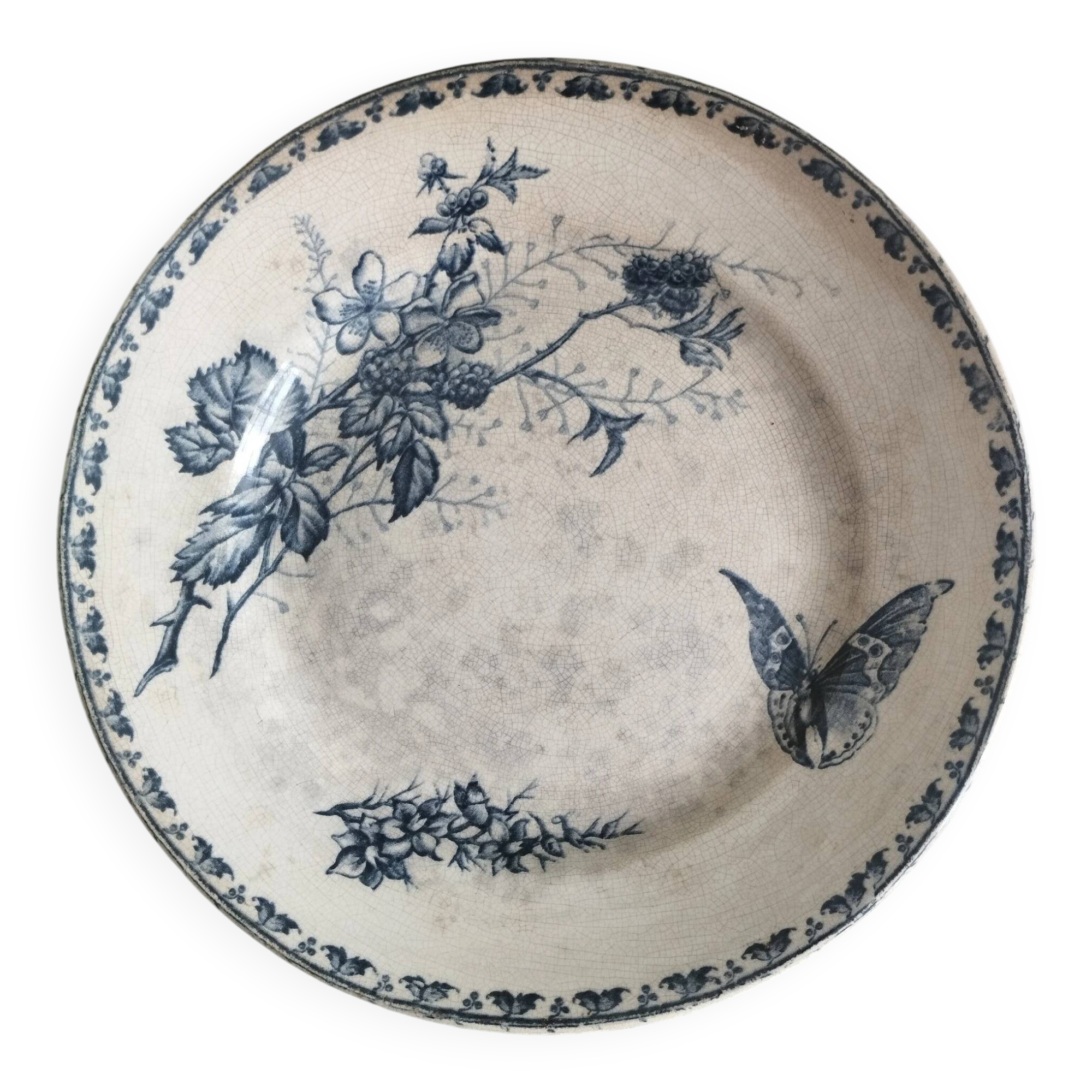 Ironstone plate Sarreguemines U&C "Carmen"