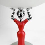 Vide-poche design chrome et verre Bugatti