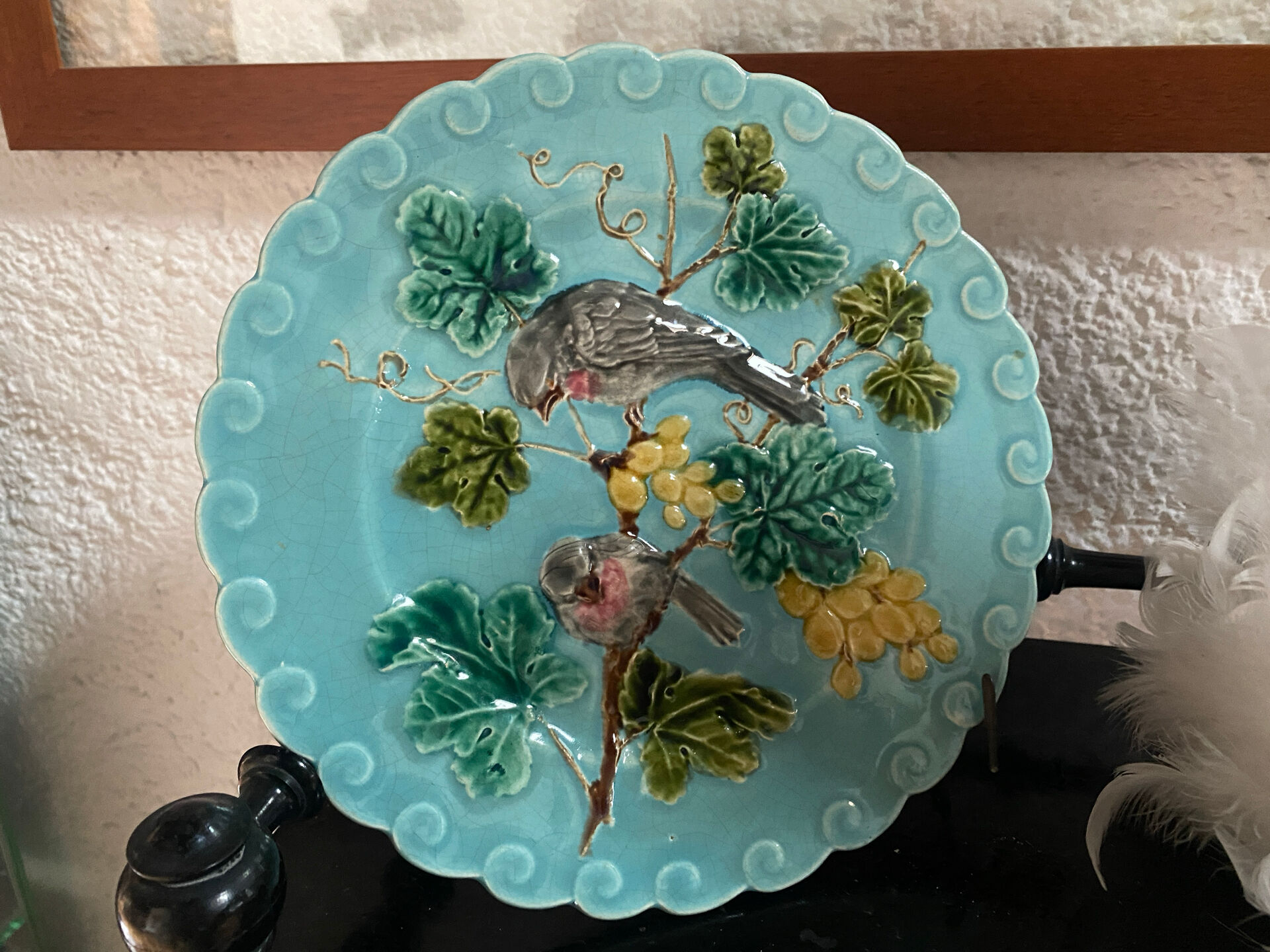 Majolica plate Sarreguemines