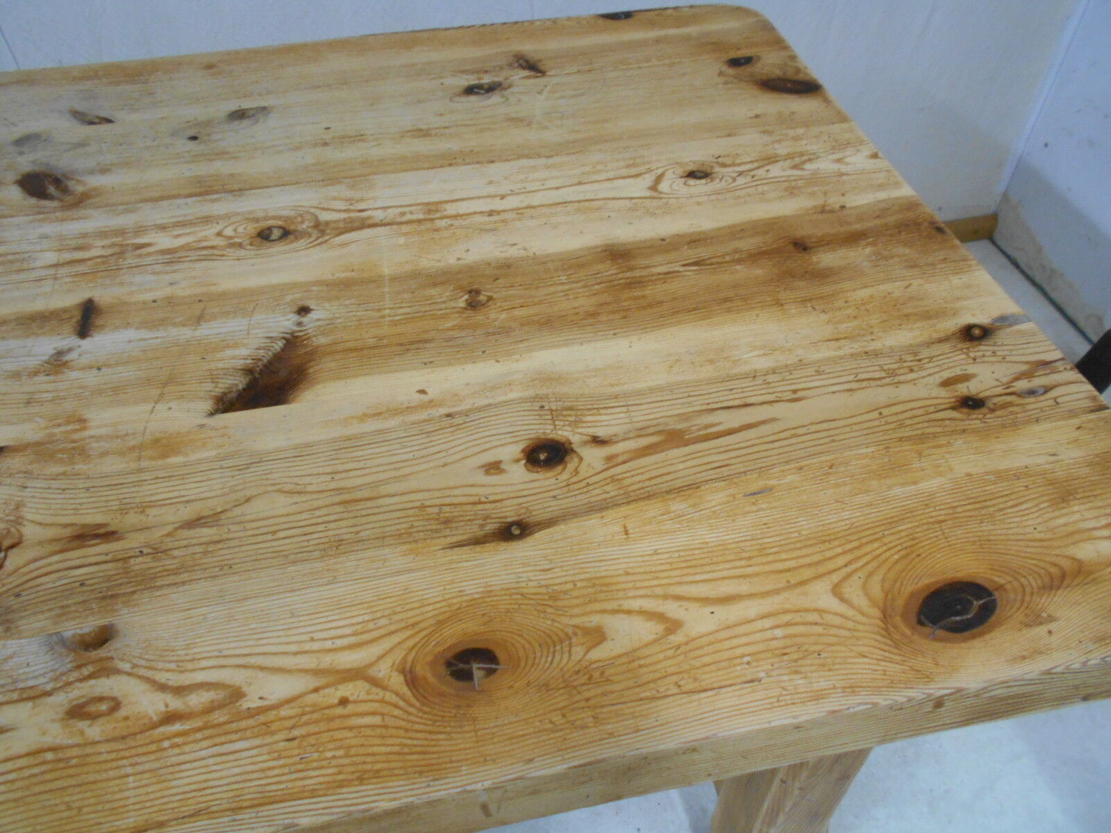 Mountain farm table and two benches