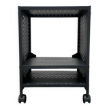 Postmodern perforated metal service trolley, 1980s