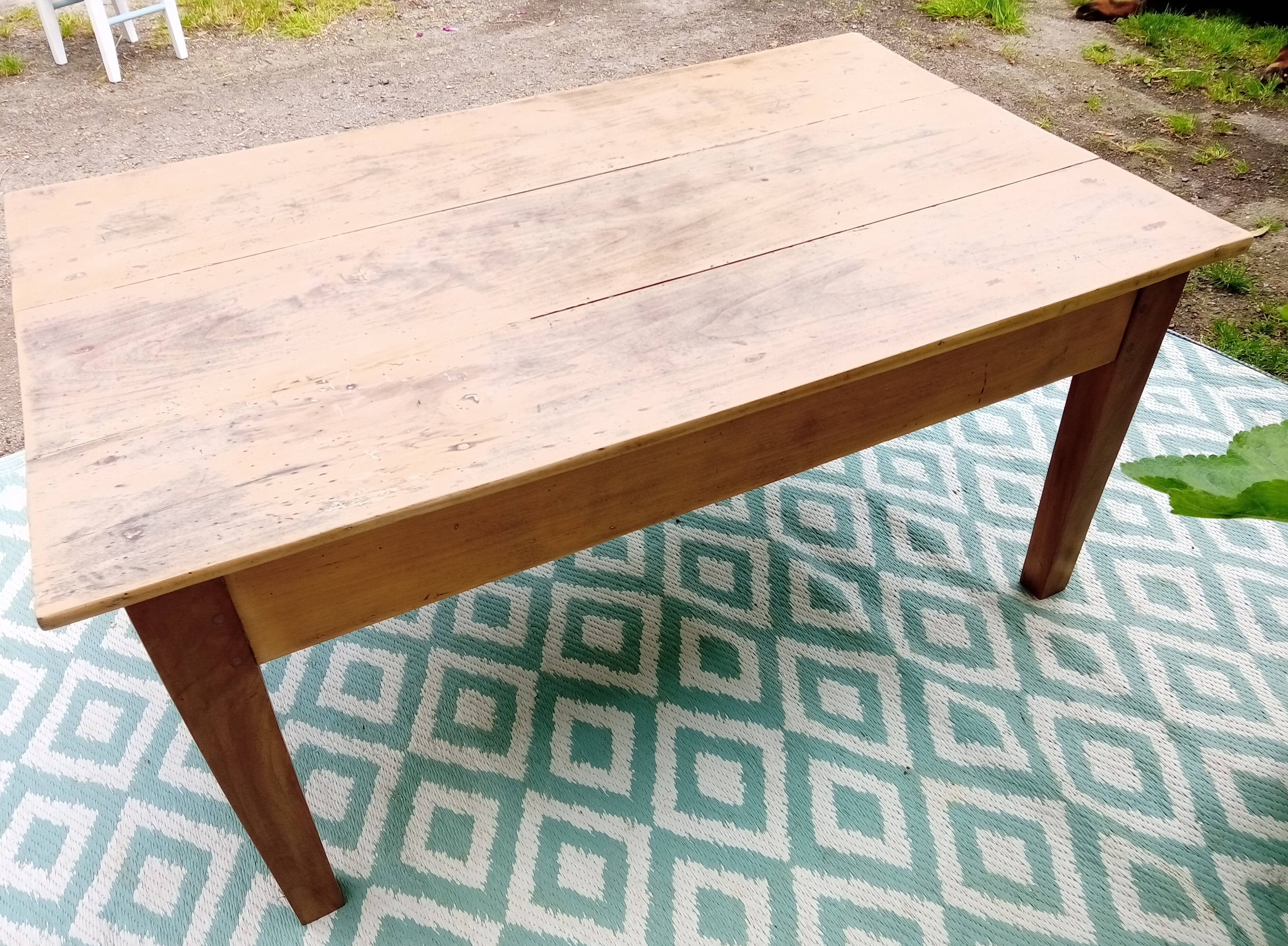 Antique wooden coffee table