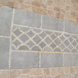 80s cowhide patchwork carpet