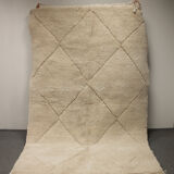Beni ouarain white carpet 255x160cm