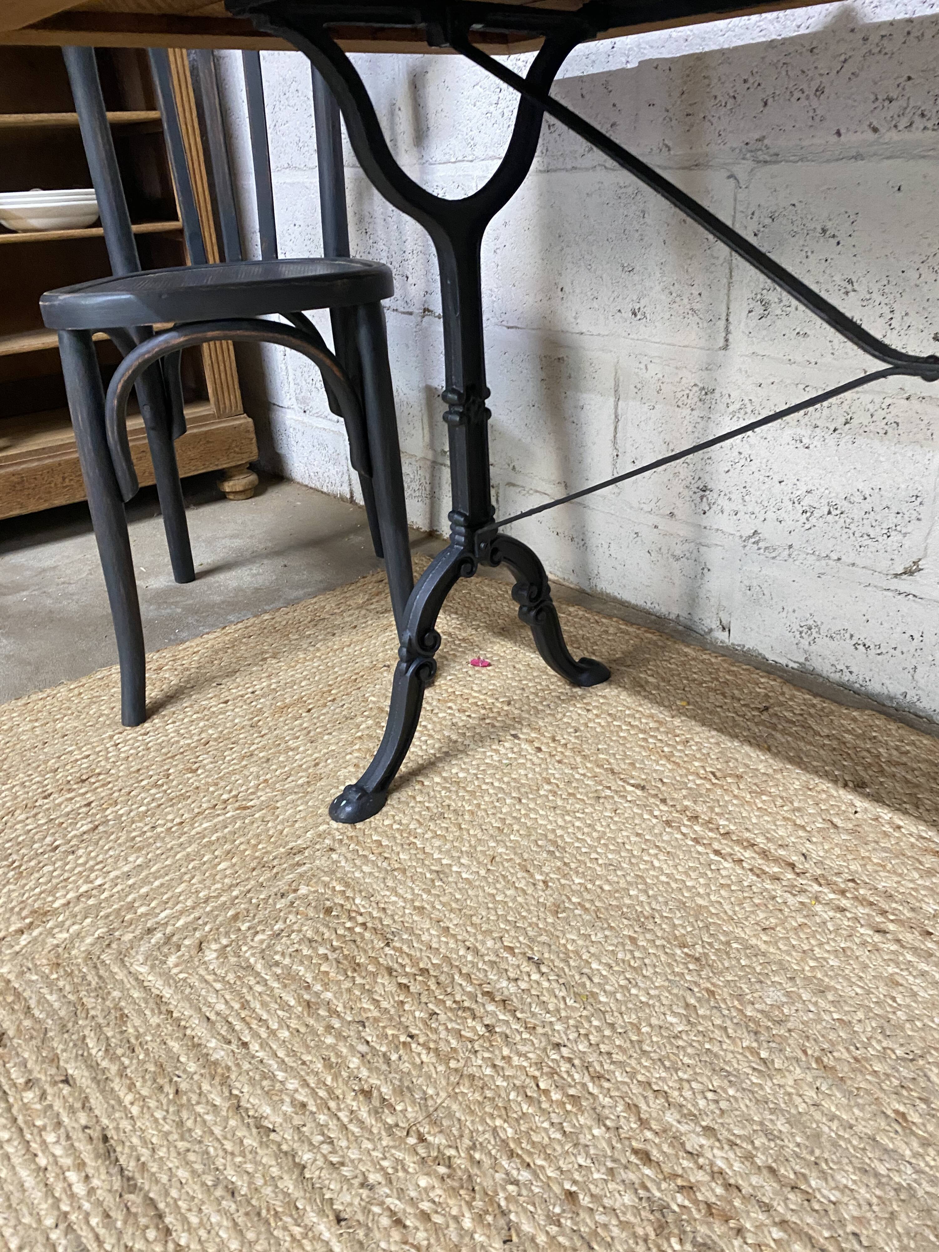 Old bistro table