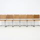 Set of 6 B32 style dining chairs by Marcel Breuer.