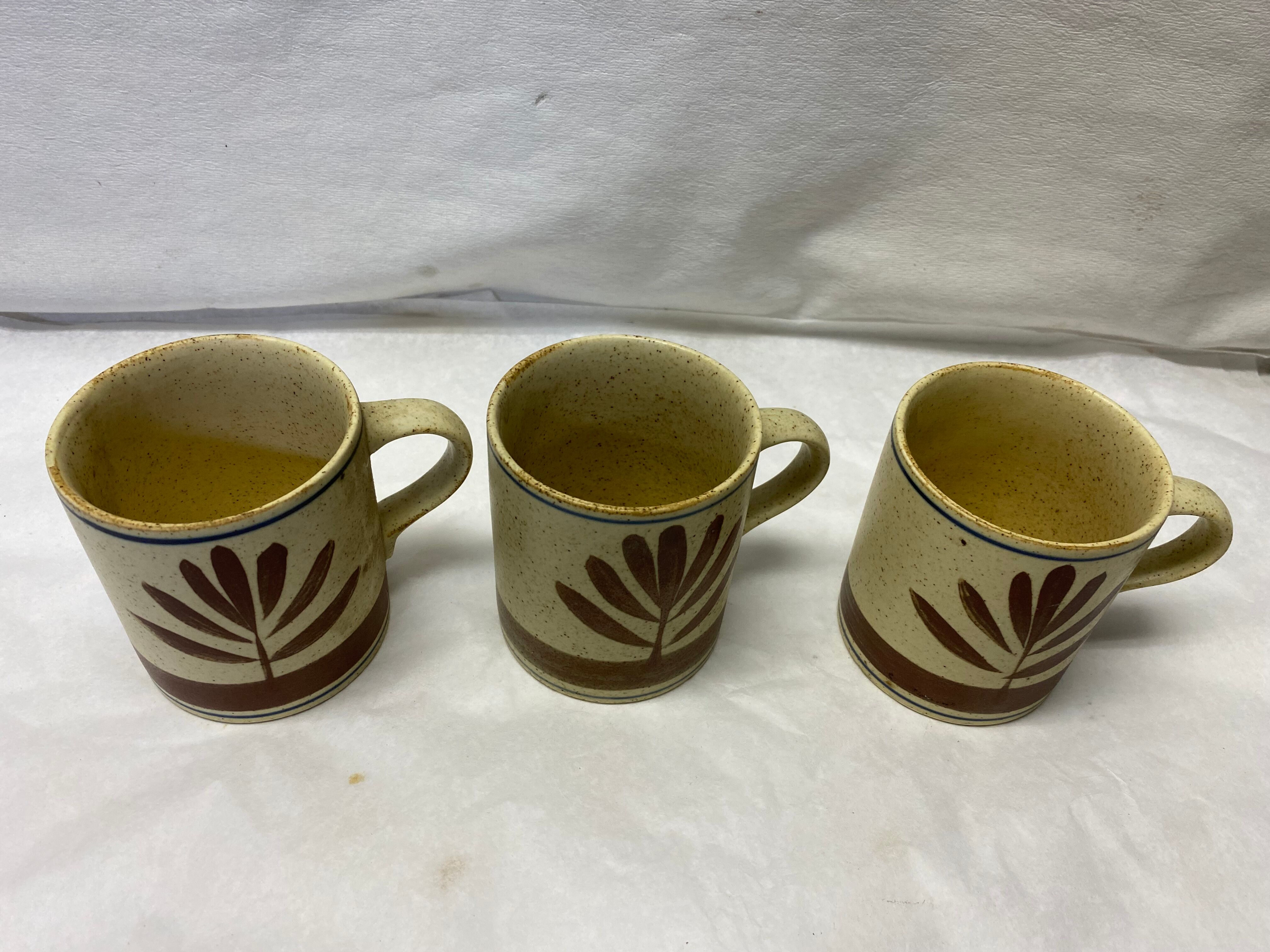 Set of 3 vintage espresso cups