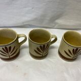 Set of 3 vintage espresso cups