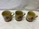 Set of 3 vintage espresso cups