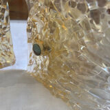 Pair of worked glass sconces