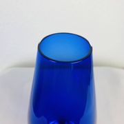 Scandinavian glass vase Riihimaki blue Tamara Aladin