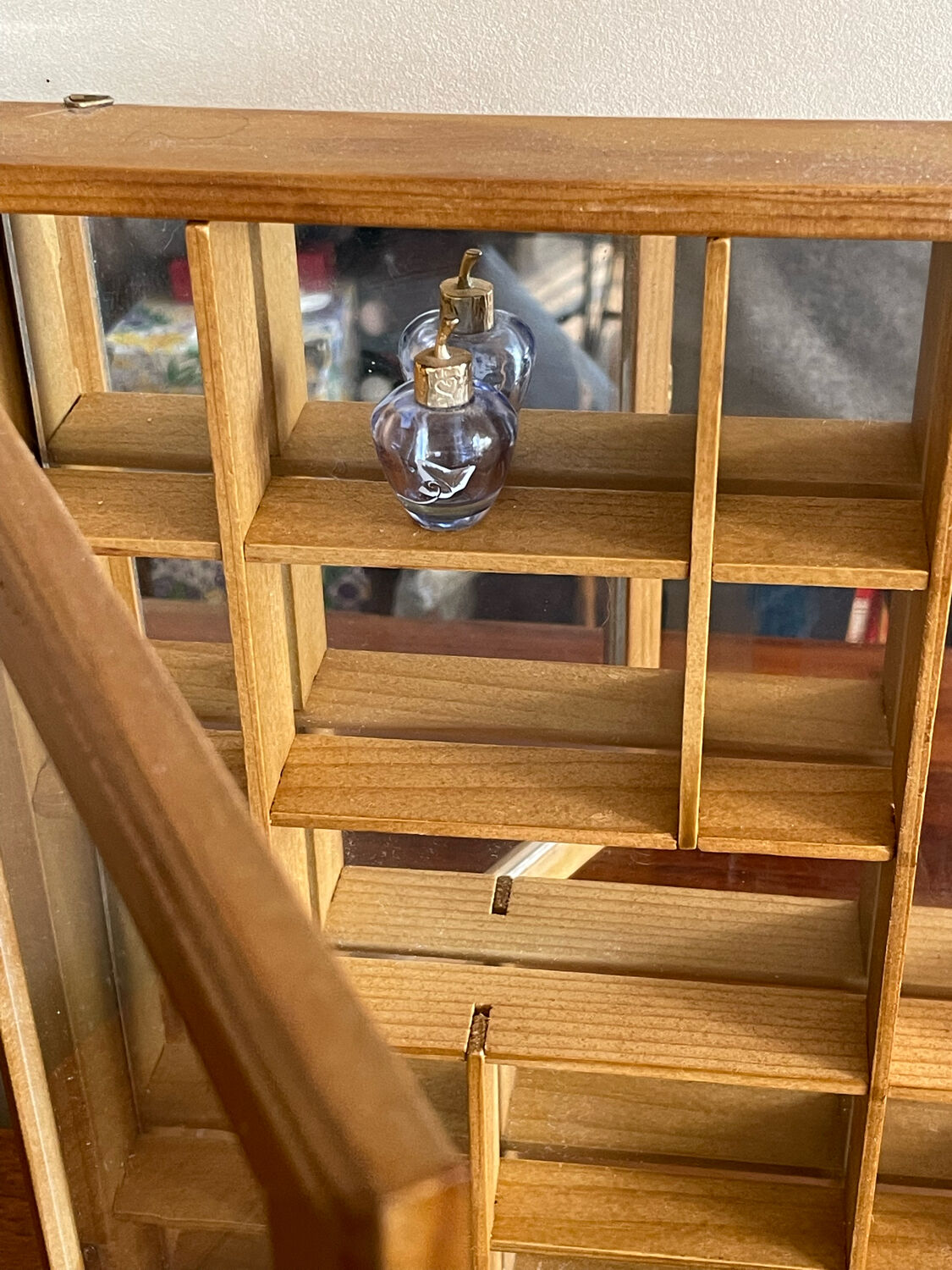 Wall display case for miniatures