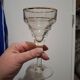 Set of 4 vintage bistro glasses with gold rim, year 19