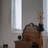 20th-century Art Deco storage bench in walnut, by a Danish cabinetmaker.