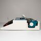 Blue Underwood 315 portable typewriter