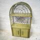 Green rattan shelf