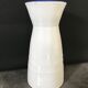 Vintage ceramic vase signed with polychrome flower decoration 25 cm