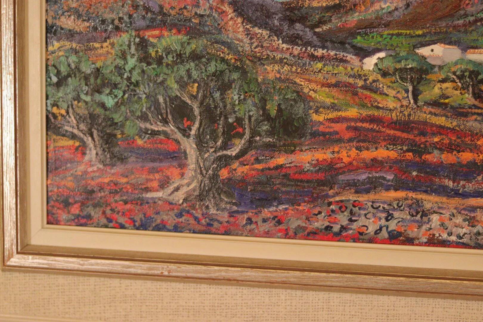 Original Swedish Oil on Canvas – “Bergsby Taragona” by Henry Eldin