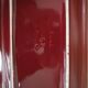 Saint Clément burgundy cake dish with gold trim