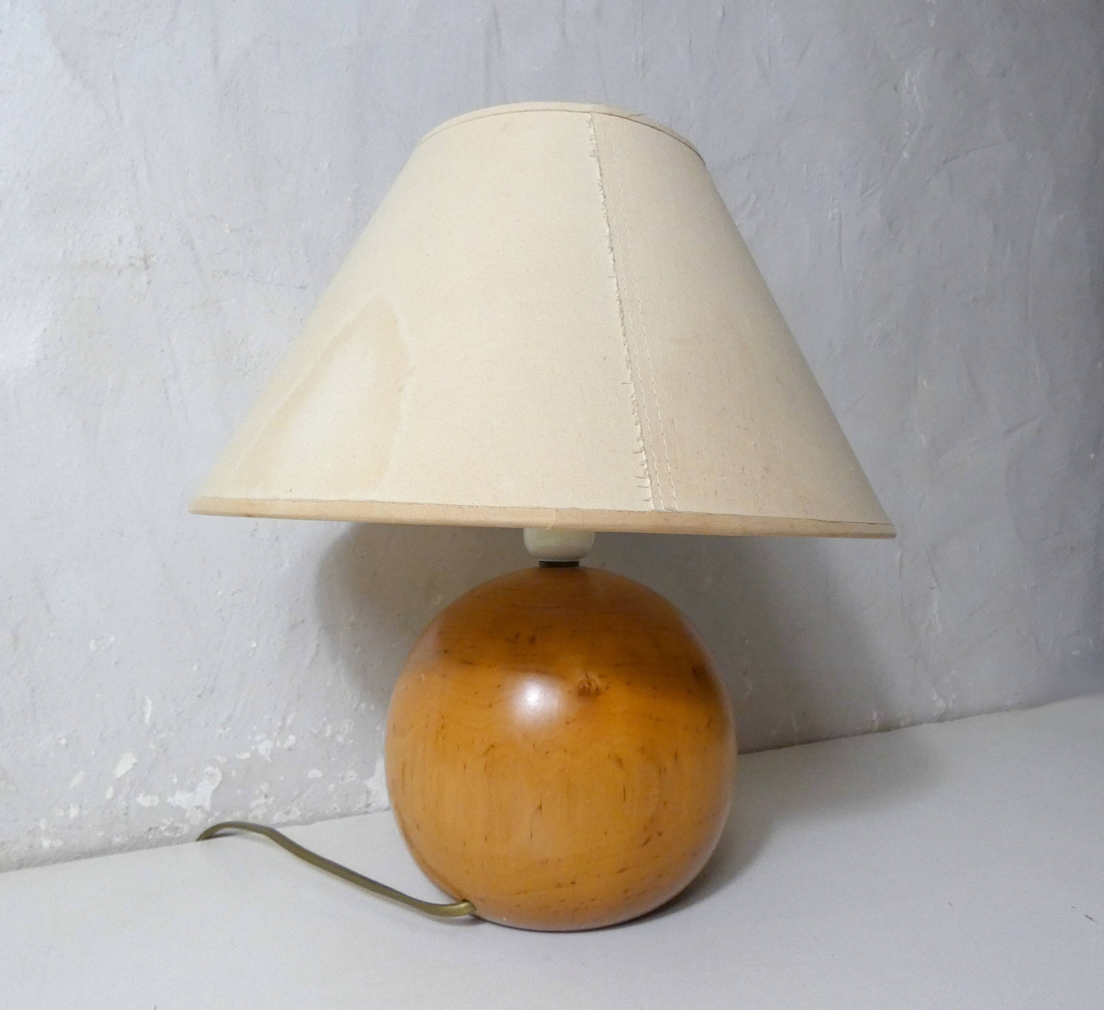IMT Italy Vintage Design Turned Wood Lamp