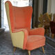 Fauteuil a oreilles bergere "Queen" années 50 60
