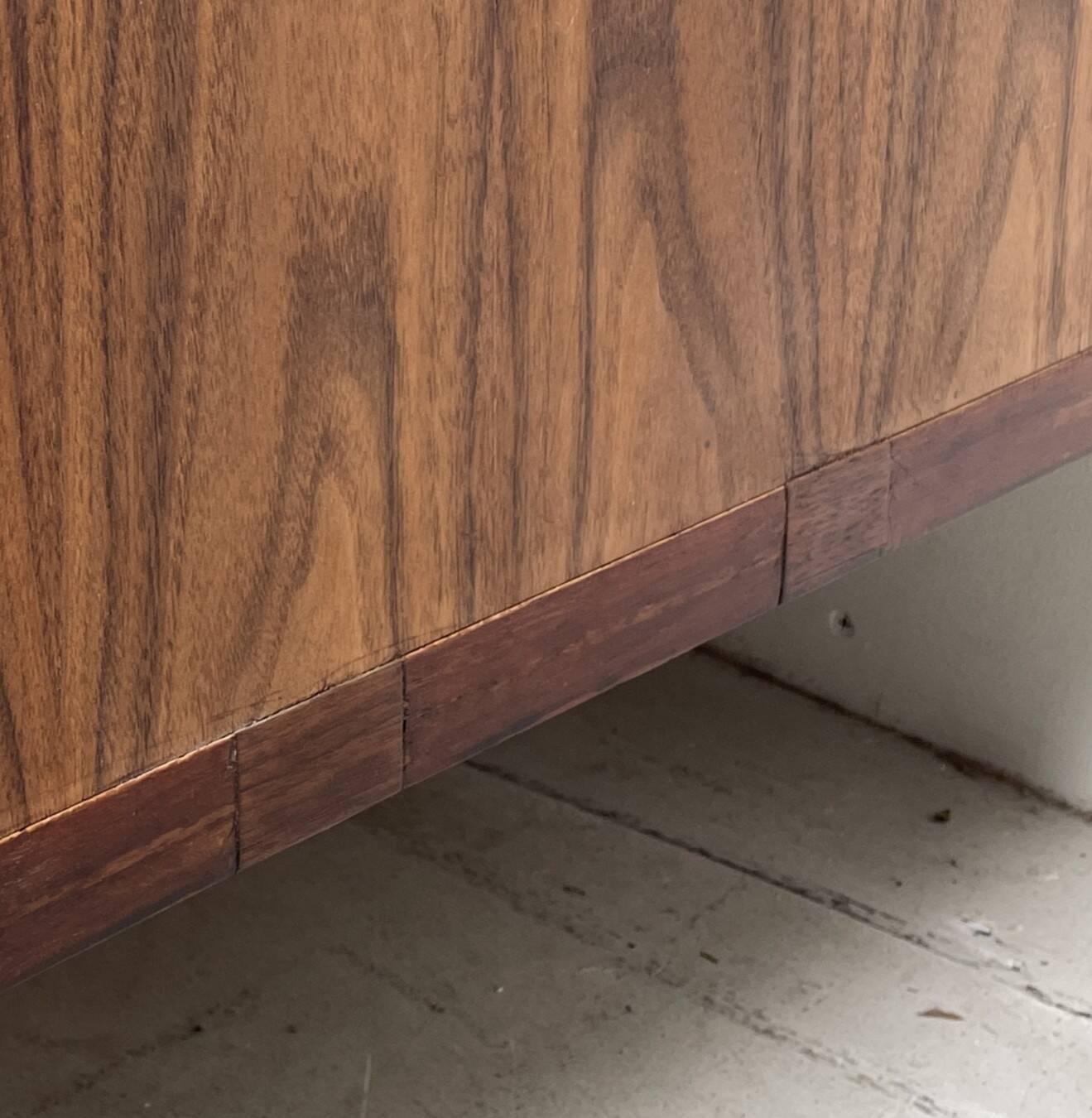 Vintage sideboard on stainless steel legs