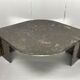 Italian marble teardrop coffee table, 1980s