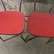 Paire de chaises en formica années 70