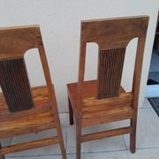 Vintage solid rosewood chairs and bench