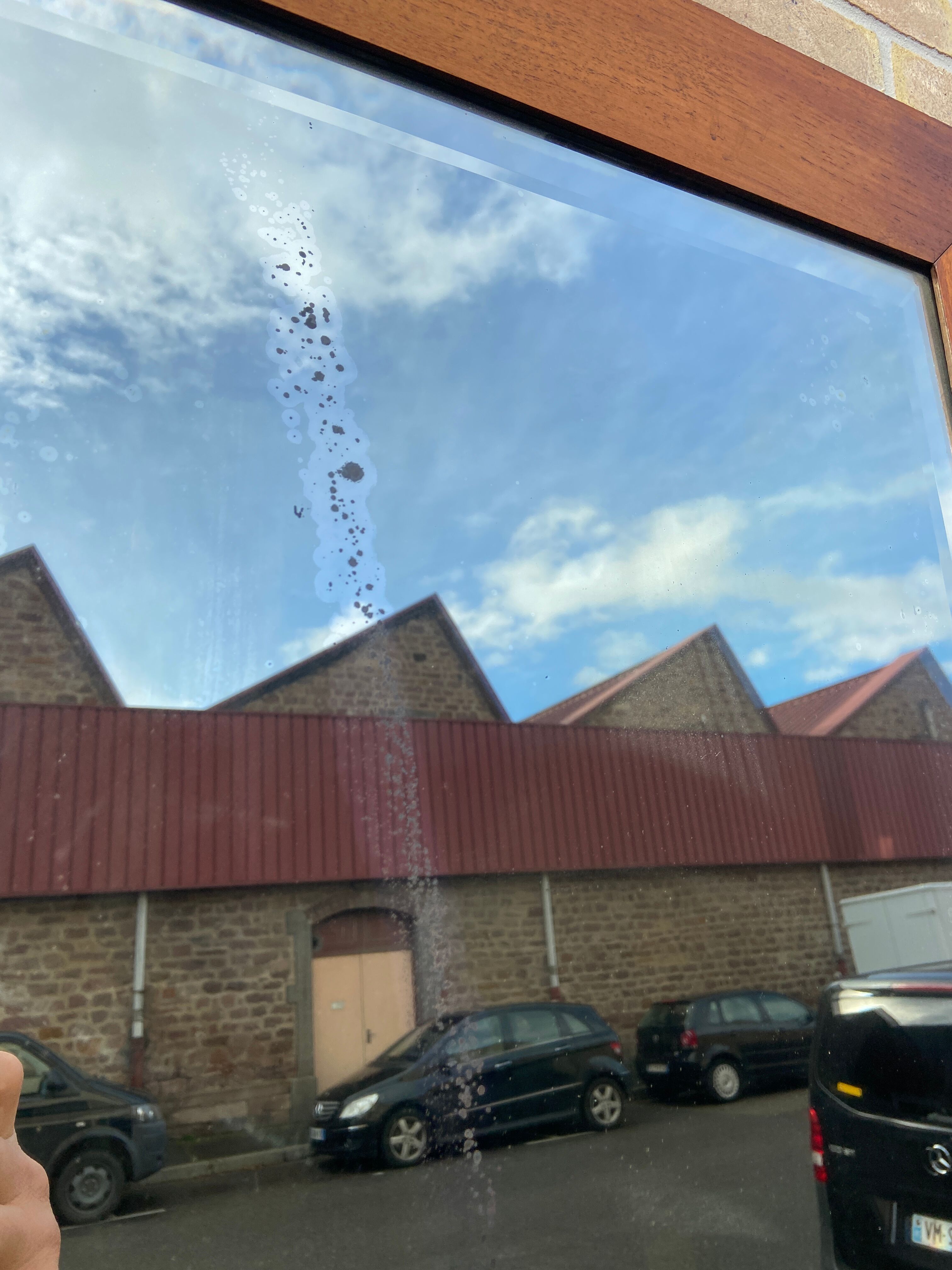 Old mirror ice vintage 1850 walnut alsace region style louis philippe