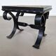 Cast iron & slate stone side table | 1960s