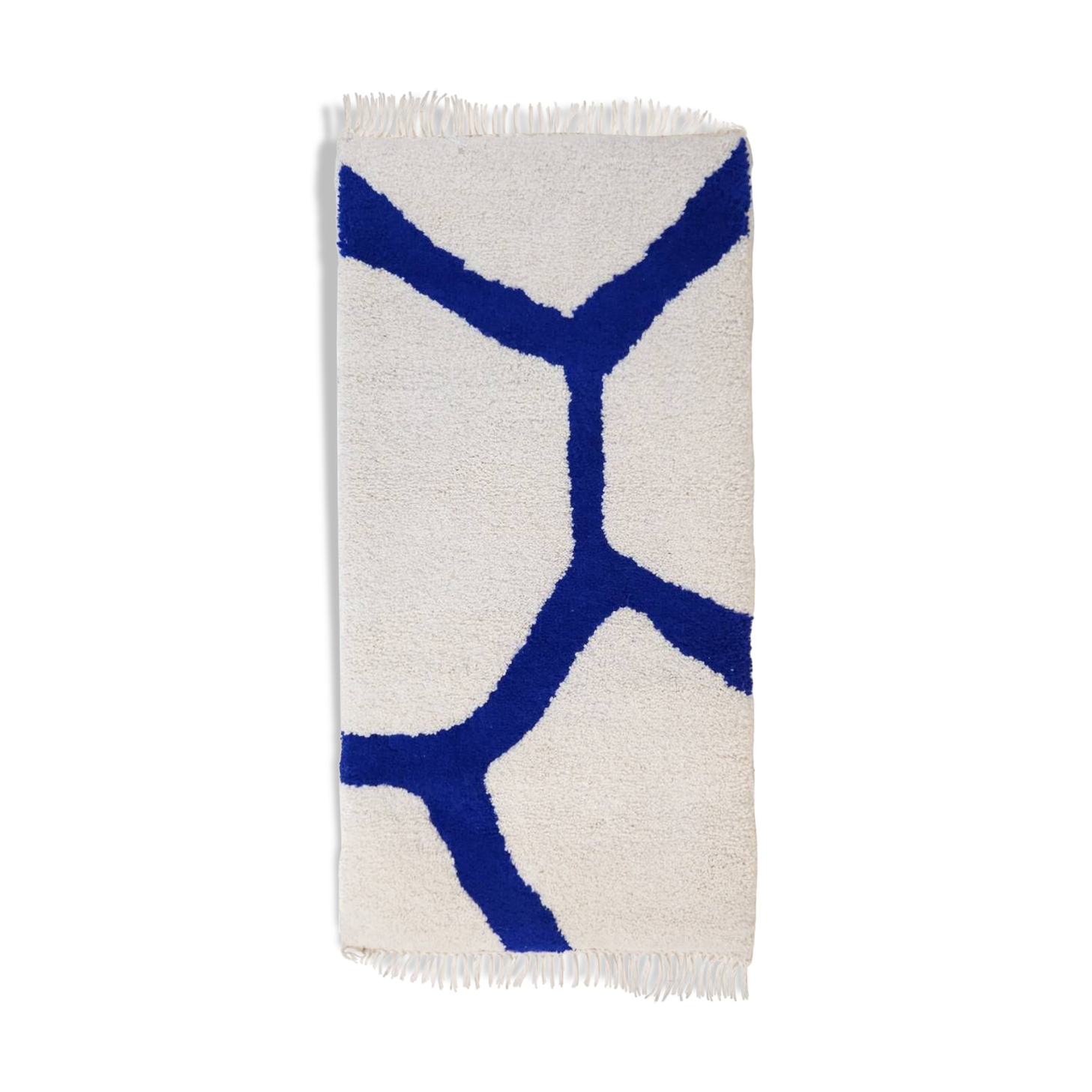 Carpet - White and Royal Blue