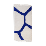 Carpet - White and Royal Blue