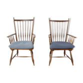 Set de 2 chaises de bar luge des années 1950