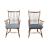 Set of 2 1950s toboggan bar chairs