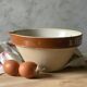 🍂 Small terracotta bowl with brown glazed neck 🍂