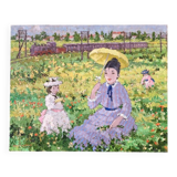 Suzanne Eisendieck (1908-1998) - Oil on canvas - "Sunday in the fields" - Signed