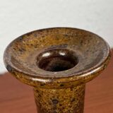 Danish studio pottery candlestick by Tue Poulsen for Tue Keramik, 1960s.