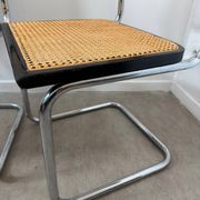 Pair of Marcel Breuer Cesca chairs made in Italy.