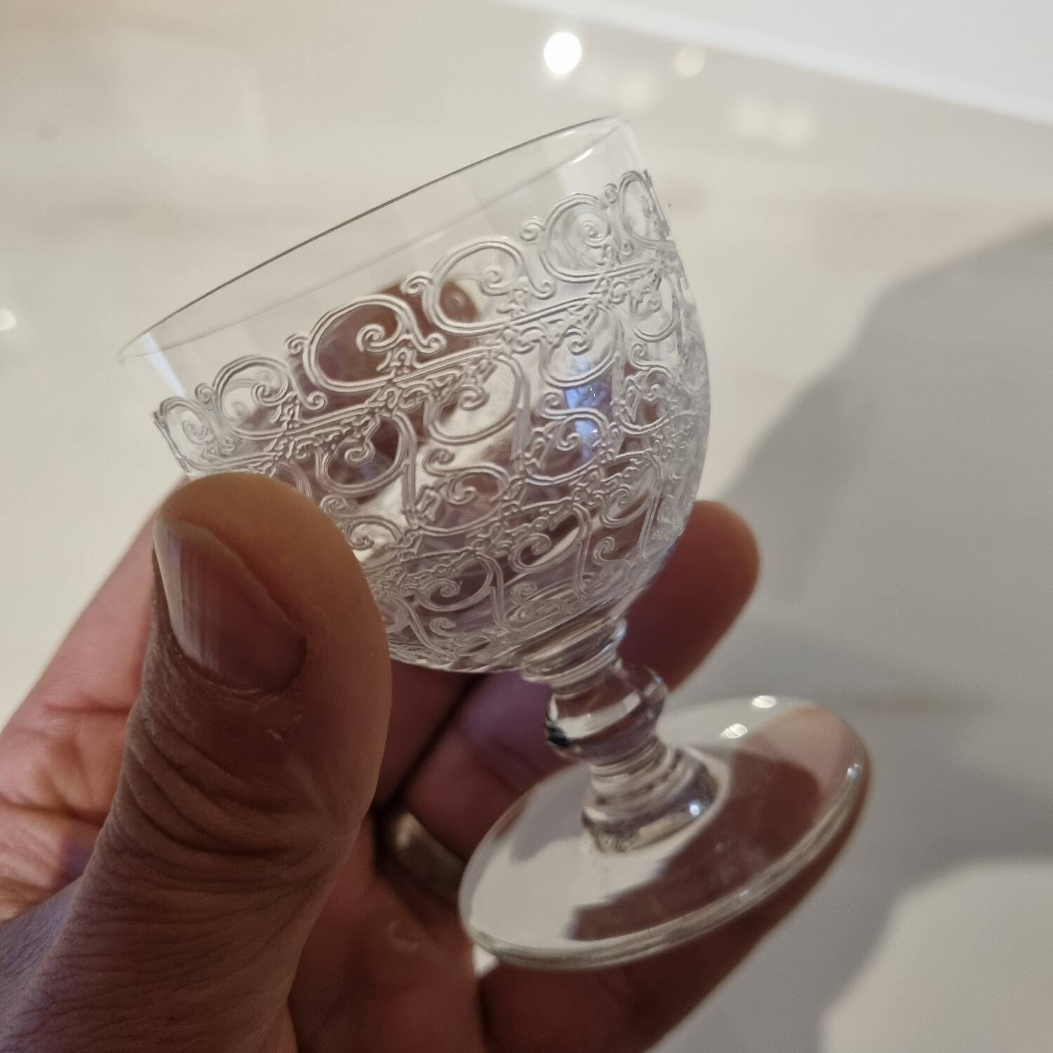 White wine glass, Baccarat Rohan 1920