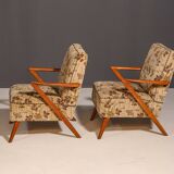 Fauteuils tchécoslovaques du milieu du siècle, années 1960, lot de 2