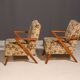 Fauteuils tchécoslovaques du milieu du siècle, années 1960, lot de 2