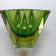 Vase Sommerso de Murano vert 70's